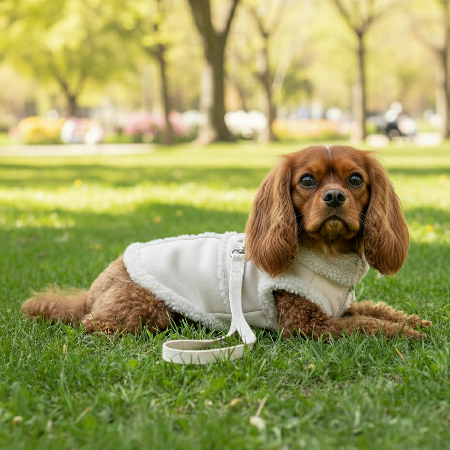 מעיל לבן דגם פרסטיז'